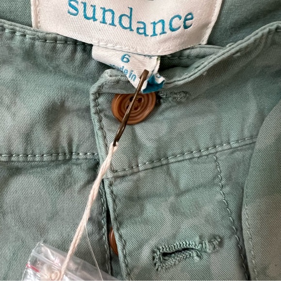 Sundance Bastille Easy Pants Button Up Floral Green - Picture 5 of 7
